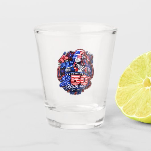 Amerika 250 Zwei Schnapsglas (Vorderseite)
