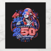 Amerika 250 Zwei Weinetikett (Einzelnes Label)