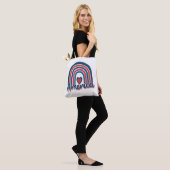Amerika 4. Juli Celebration Rainbow USA Tasche (Am Model)