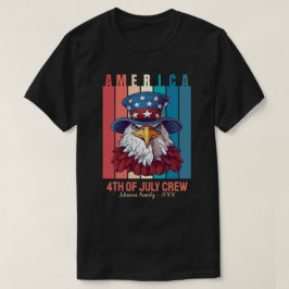 Amerika 4. Juli Crew Patriotic Personalisiert T-Shirt