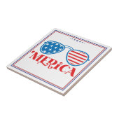 Amerika 4. Juli Design-32042 Fliese (Seite)