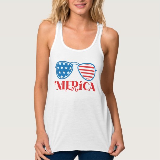 Amerika 4. Juli Design-32042 Tank Top (Vorderseite)