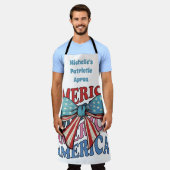 Amerika 4. Juli Großbug Schürze (Getragen)