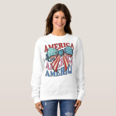 Amerika 4. Juli Großbug Sweatshirt (Vorne ganz)
