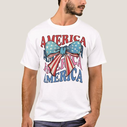 Amerika 4. Juli Großbug T-Shirt (Vorderseite)