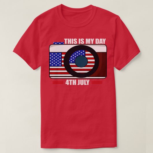 Amerika 4. Juli Patriotischer Urlaub (4) T-Shirt (Design vorne)