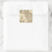 Amerika 4 quadratischer aufkleber (Tasche)