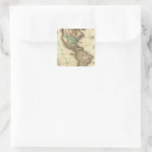 Amerika 5 quadratischer aufkleber (Tasche)