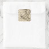 Amerika 6 quadratischer aufkleber (Tasche)