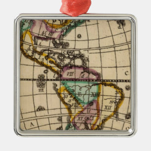 Amerika 6 silbernes ornament