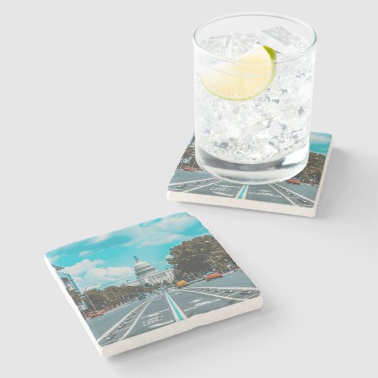 Amerika 9 steinuntersetzer (Seitenansicht)