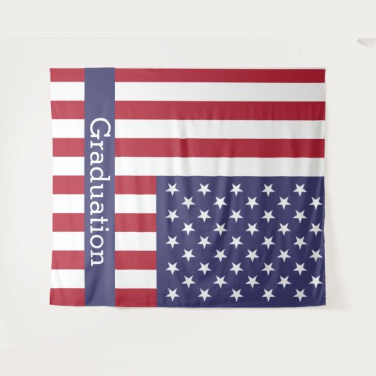AMERIKA-Abschluss-BACKDROP Wandteppich (Vorderseite (Horizontal))