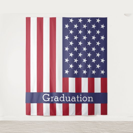 AMERIKA-Abschluss-BACKDROP Wandteppich (Vorderseite)