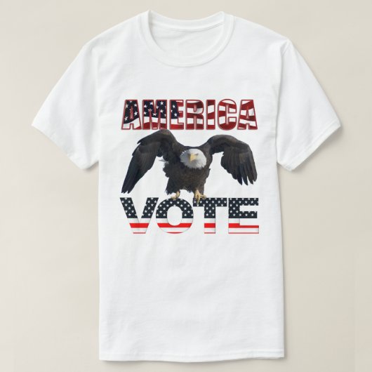 AMERIKA-ABSTIMMUNG T-Shirt (Design vorne)