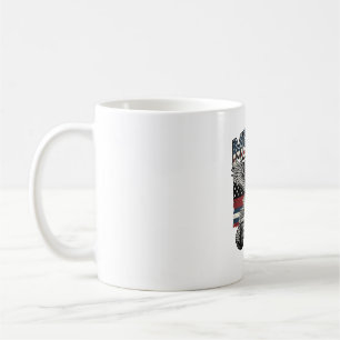 Amerika Adler Monster Truck Vintage Patriotisch Kaffeetasse