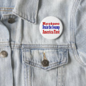 Amerika als Erstes den Sumpf zurückgewinnen Button (Beispiel)
