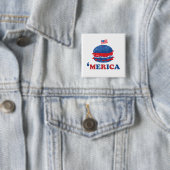 Amerika am 4. Juli Button (Beispiel)