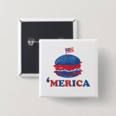 Amerika am 4. Juli Button (Vorne & Hinten)