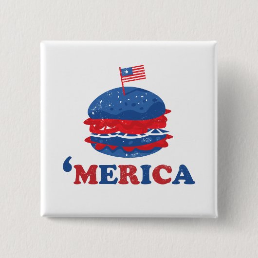 Amerika am 4. Juli Button (Vorderseite)