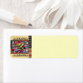 AMERIKA AMERIKA-Adressetikett (Insitu)