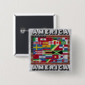 AMERIKA-AMERIKA-Taste Button (Vorne & Hinten)