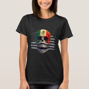 Amerika Amerikanisch Mexikanische Stolzflagge Mexi T-Shirt