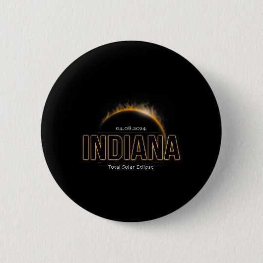 Amerika April 2024 Pfad der Totality Solar Eclipse Button (Vorderseite)