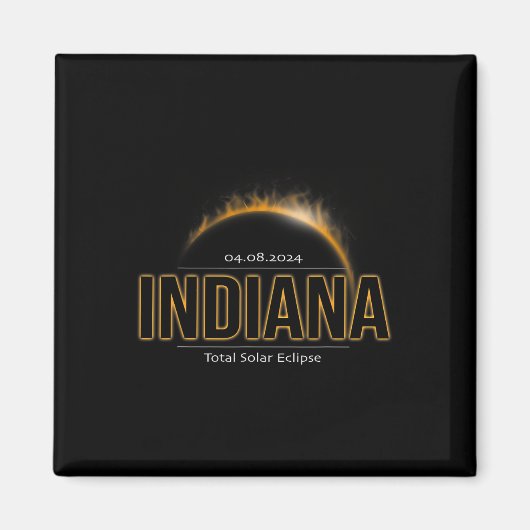 Amerika April 2024 Pfad der Totality Solar Eclipse Magnet (Vorne)