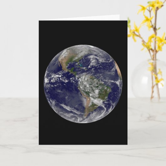 Amerika auf Erden. Karte (Gelbe Blume)