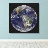 Amerika auf Erden. Leinwanddruck (Insitu (Holzboden))