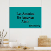 Amerika B Amerika Poster (Küche)