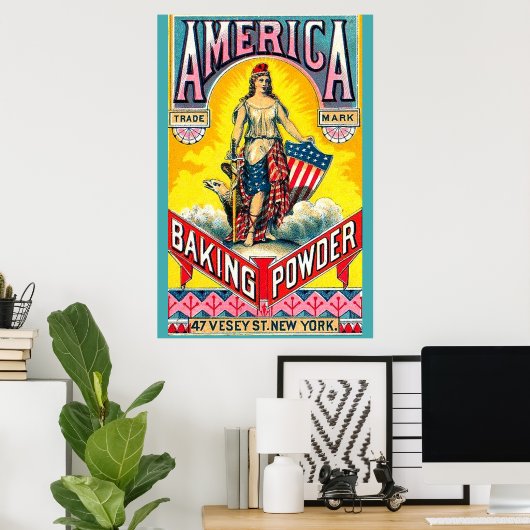 Amerika Backpulver Poster (Heimbüro)