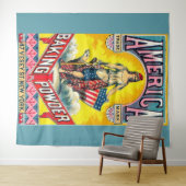 Amerika Backpulver Wandteppich (Beispiel (Horizontal))