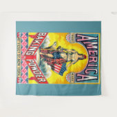 Amerika Backpulver Wandteppich (Vorderseite (Horizontal))