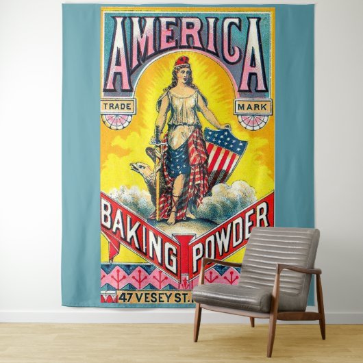 Amerika Backpulver Wandteppich (Beispiel)