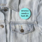 Amerika benötigt einen Glaubenaufzug Button (Beispiel)