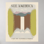 Amerika besuchen Nationalparks Poster (Vorne)