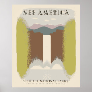 Amerika besuchen Nationalparks Poster