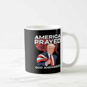 Amerika betete Gott antwortete Trump Kaffeetasse