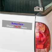 Amerika beugt nicht autoaufkleber (Auf Lkw)