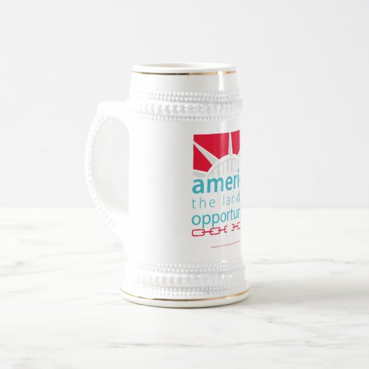 Amerika Bierglas (Vorderseite Links)