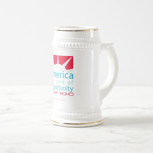 Amerika Bierglas (VorderseiteRechts)