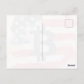 Amerika Bitcoin (Gemälde Nr. 4) Postkarte (Rückseite)