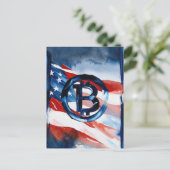 Amerika Bitcoin (Gemälde Nr. 5) Postkarte (Stehend Vorderseite)