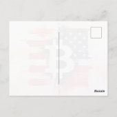 Amerika Bitcoin (Gemälde Nr. 6) Postkarte (Rückseite)
