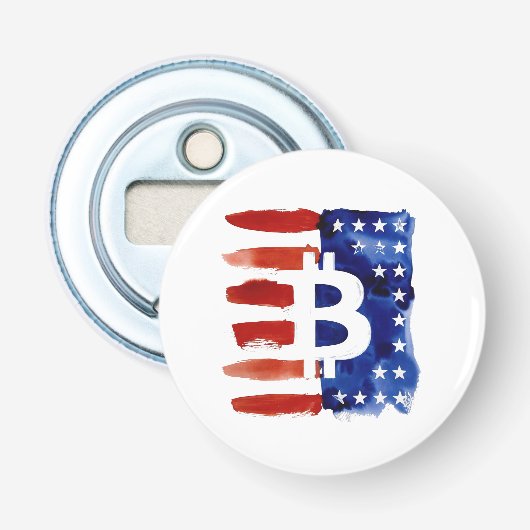 Amerika Bitcoin (Gemälde Nr. 8) Flaschenöffner (Vorderseite)