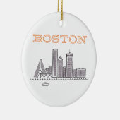 Amerika Boston City Skyline, Boston Ma Us Skyline Keramik Ornament (Rechts)