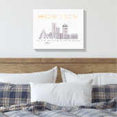 Amerika Boston City Skyline, Boston Ma Us Skyline Leinwanddruck (Insitu (Schlafzimmer))