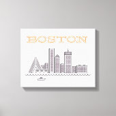 Amerika Boston City Skyline, Boston Ma Us Skyline Leinwanddruck (Vorderseite)