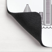 Amerika Boston City Skyline, Boston Ma Us Skyline Mousepad (Ecke)